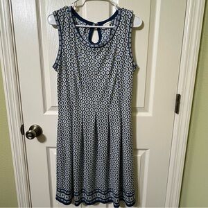 Max Studio Womens Blue Polyester Sleeveless Dress EUC
